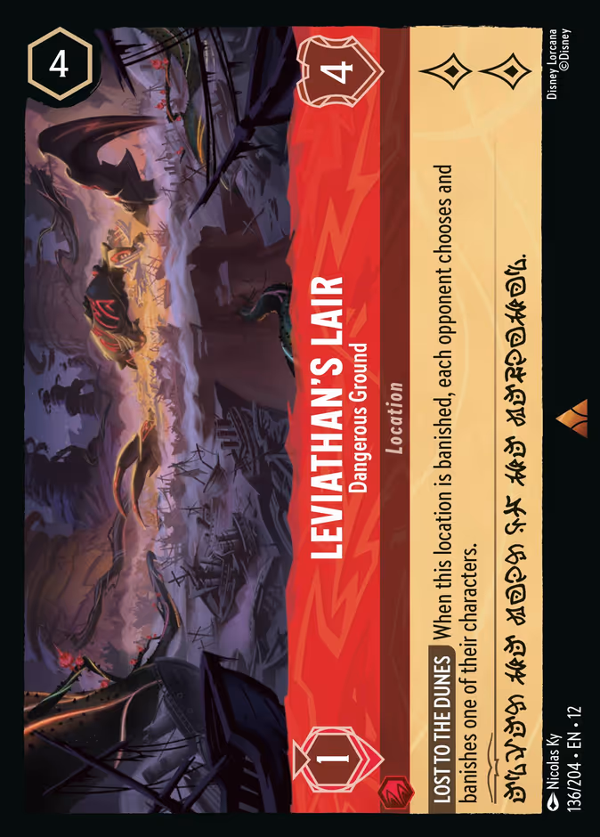 Leviathan's Lair - Dangerous Ground 12-136 Lorcana card