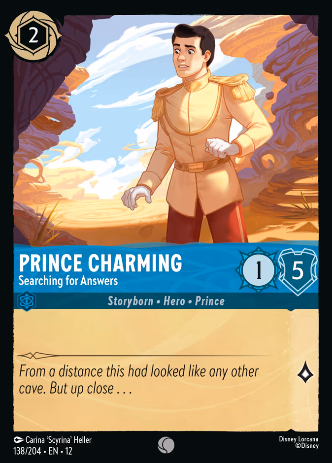 Prince Charming - Searching for Answers 12-138 Lorcana card