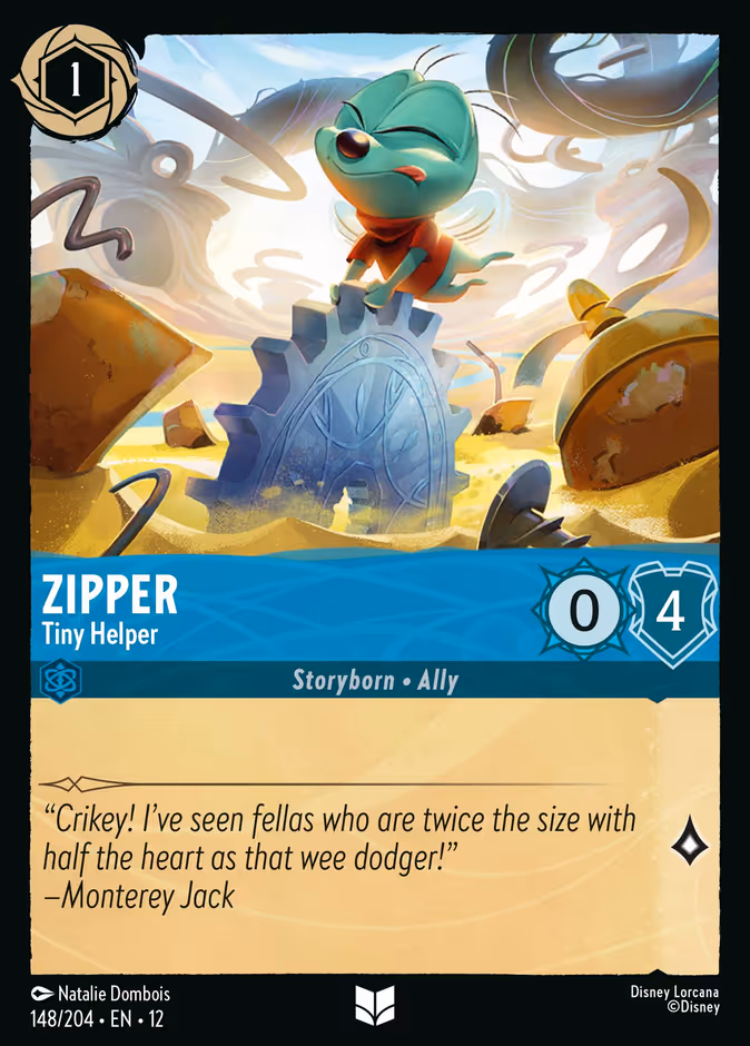 Zipper - Tiny Helper 12-148 Lorcana card