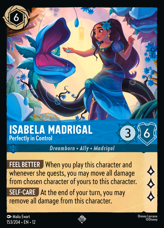 Isabela Madrigal - Perfectly in Control 12-153 Lorcana card