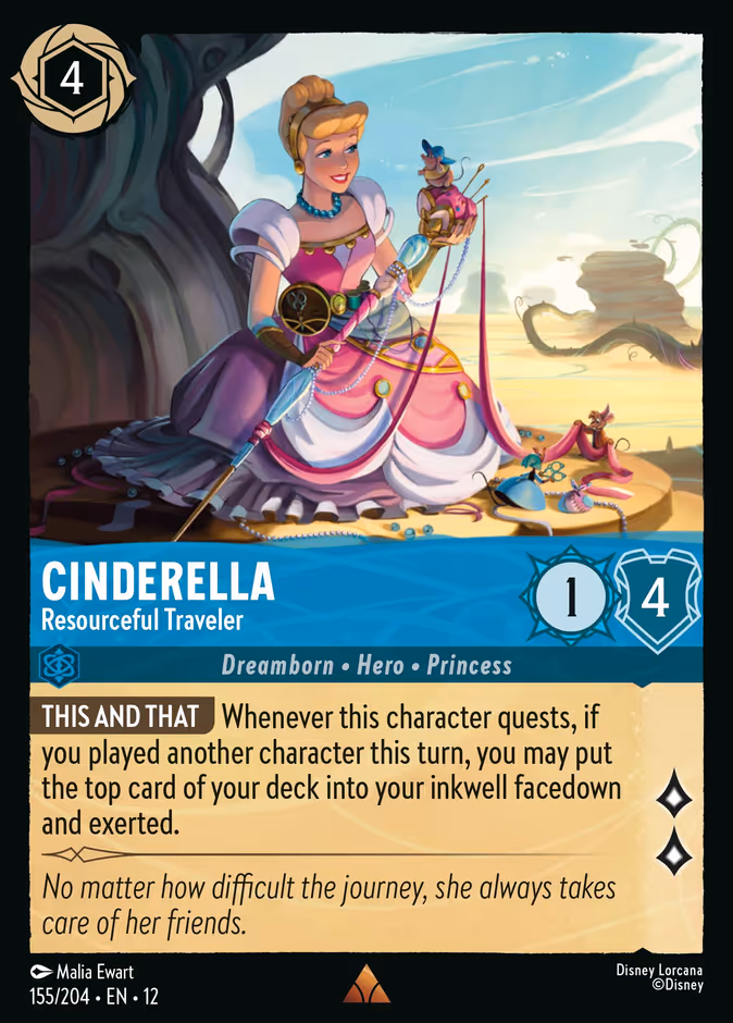 Cinderella - Resourceful Traveler 12-155 Lorcana card