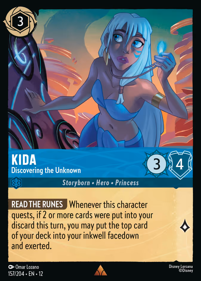 Kida - Discovering the Unknown 12-157 Lorcana card