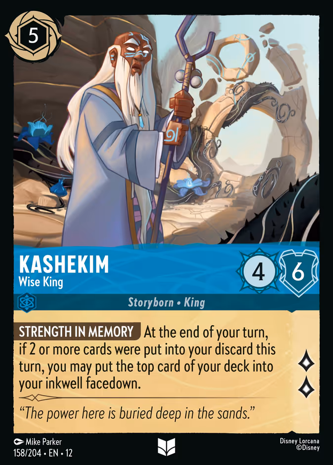 Kashekim - Wise King 12-158 Lorcana card