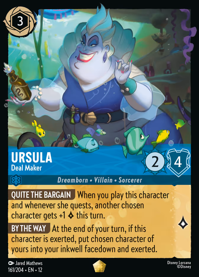 Ursula - Deal Maker 12-161 Lorcana card