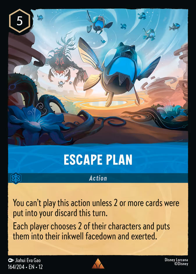 Escape Plan 12-164 Lorcana card