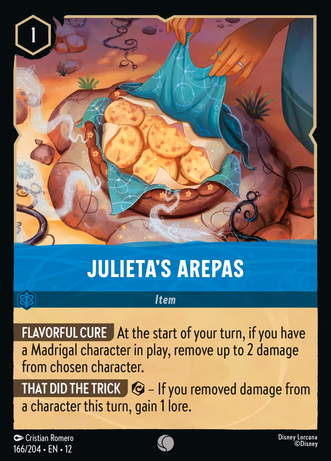 Julieta's Arepas 12-166 Lorcana card
