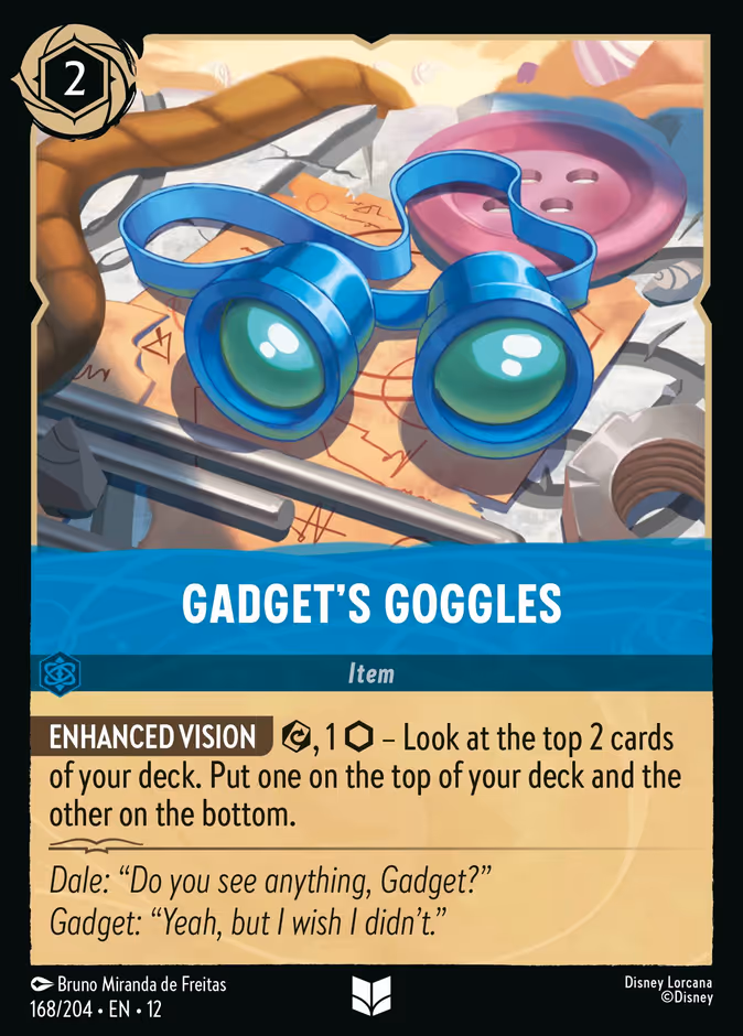 Gadget's Goggles 12-168 Lorcana card