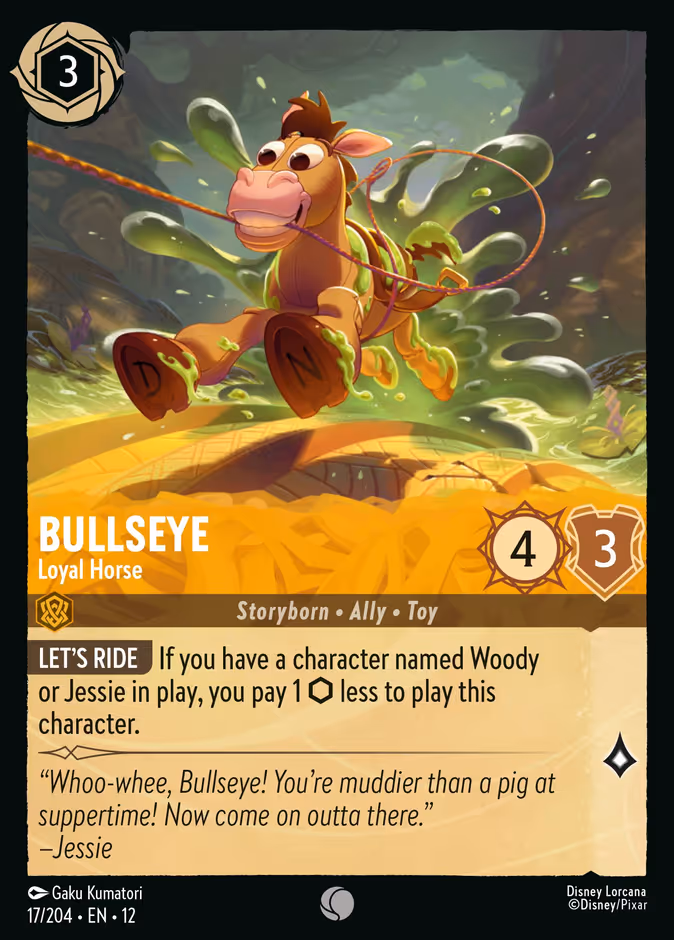 Bullseye - Loyal Horse 12-17 Lorcana card