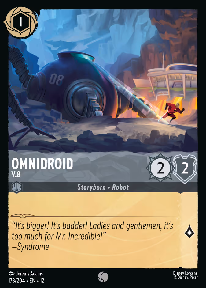 Omnidroid - V.8 12-173 Lorcana card
