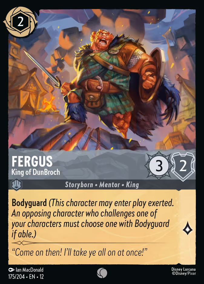 Fergus - King of DunBroch 12-175 Lorcana card