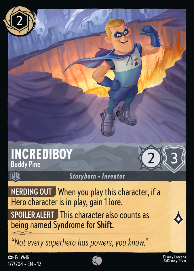 Incrediboy - Buddy Pine 12-177 Lorcana card