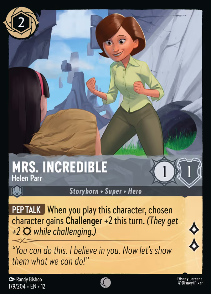 Mrs. Incredible - Helen Parr 12-179 Lorcana card
