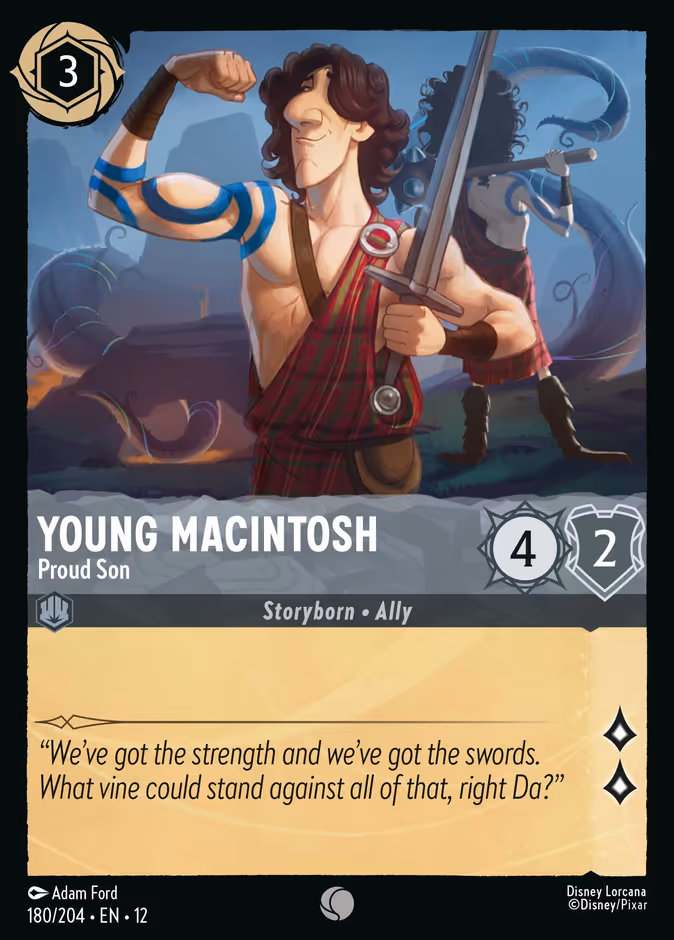 Young Macintosh - Proud Son 12-180 Lorcana card