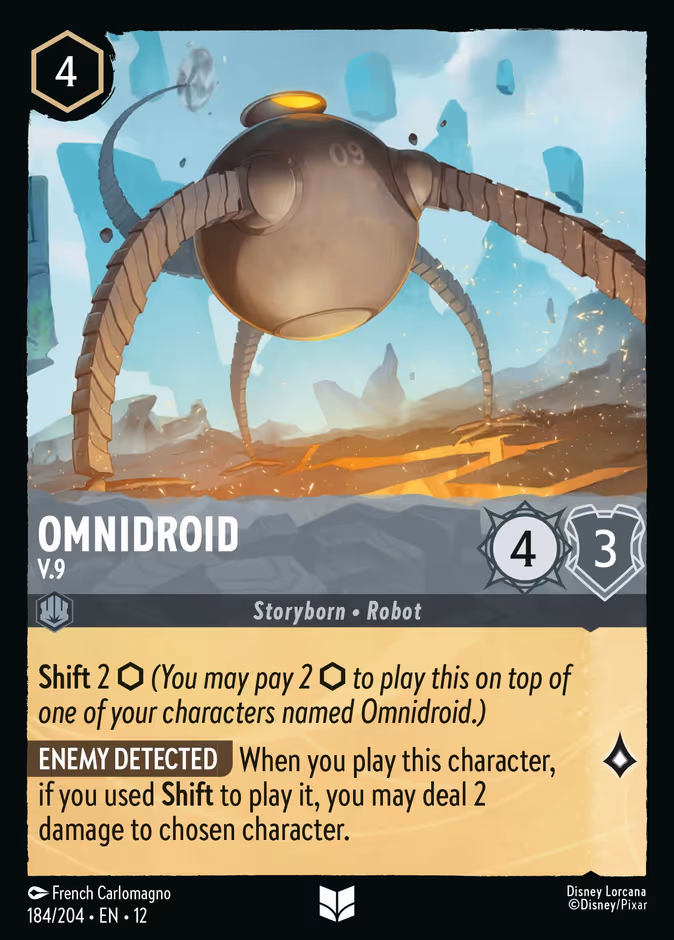 Omnidroid - V.9 12-184 Lorcana card