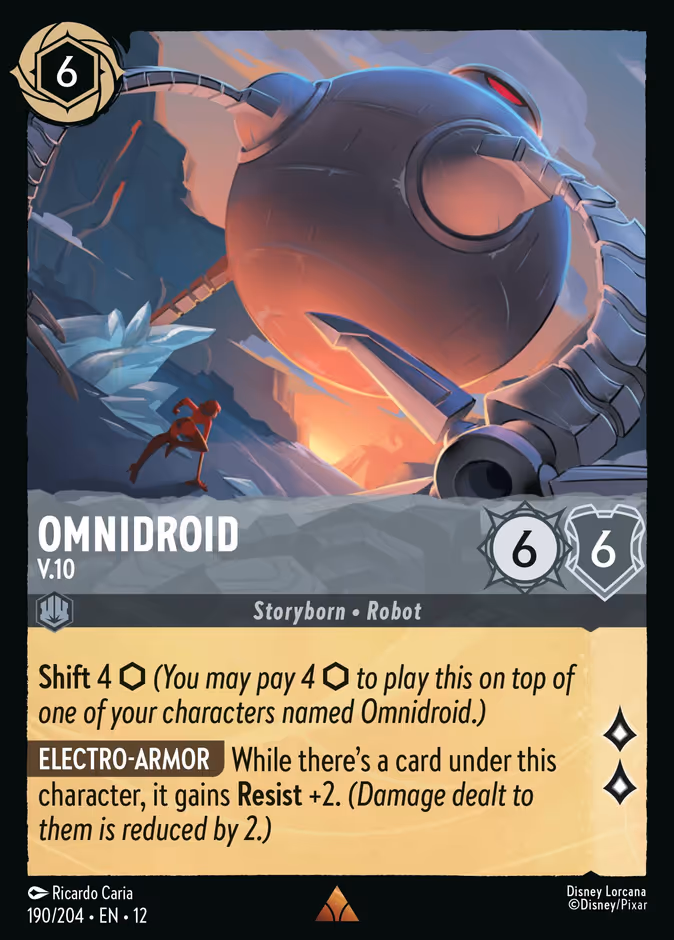 Omnidroid - V.10 12-190 Lorcana card