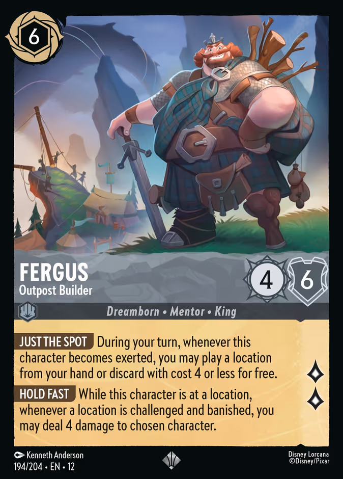 Fergus - Outpost Builder 12-194 Lorcana card