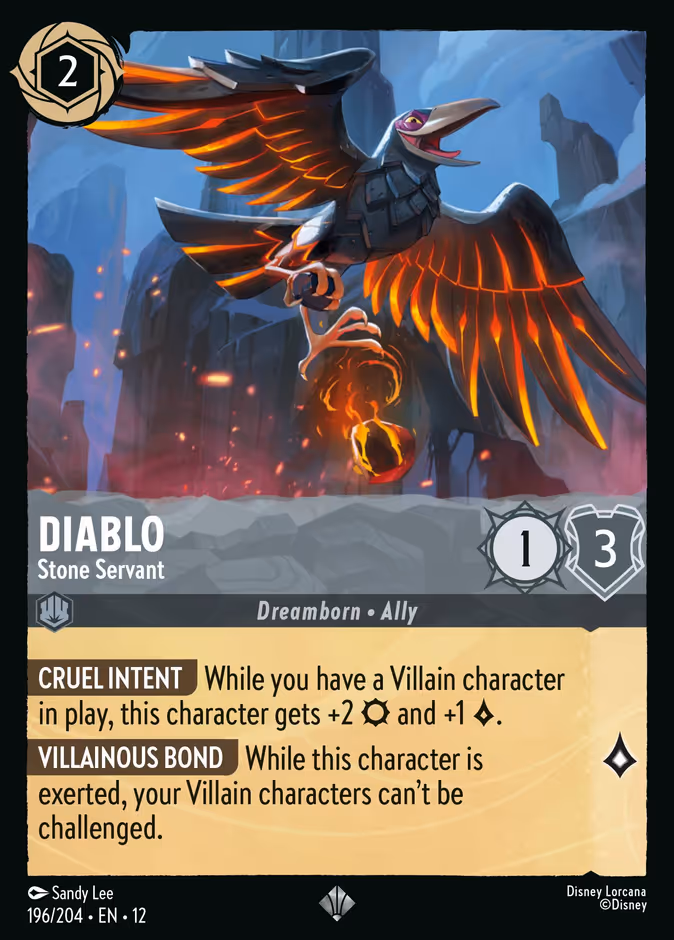 Diablo - Stone Servant 12-196 Lorcana card