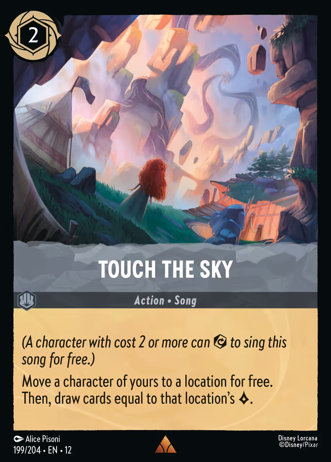 Touch the Sky 12-199 Lorcana card