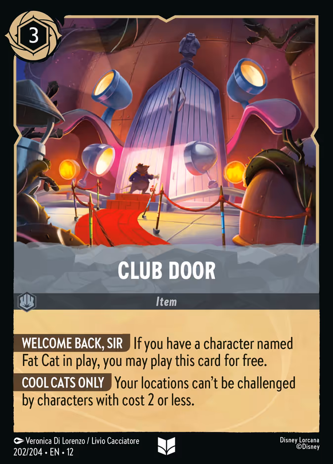 Club Door 12-202 Lorcana card