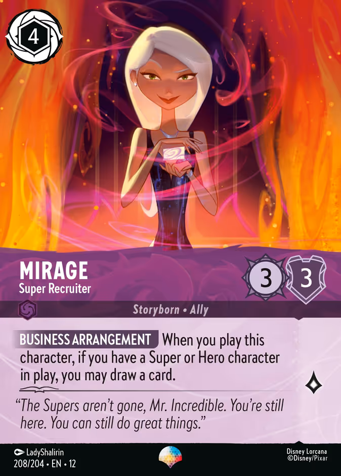 Mirage - Super Recruiter 12-208 Lorcana card