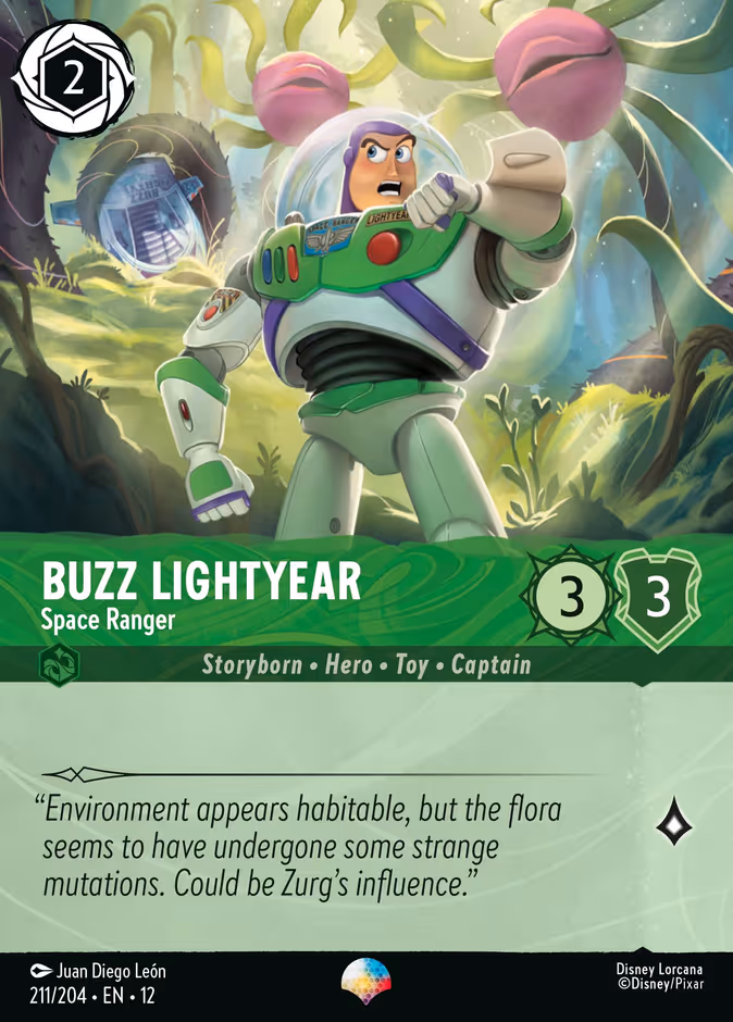 Buzz Lightyear - Space Ranger 12-211 Lorcana card