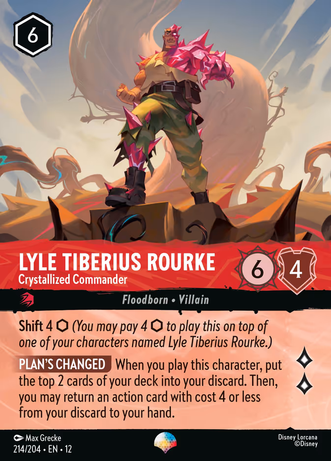 Lyle Tiberius Rourke - Crystallized Commander 12-214 Lorcana card