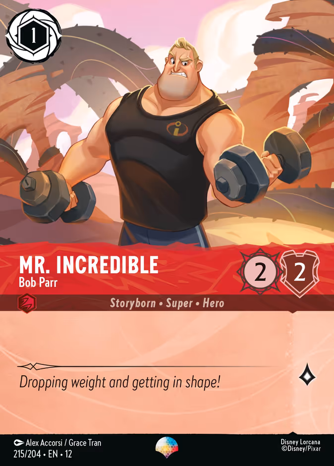 Mr. Incredible - Bob Parr 12-215 Lorcana card