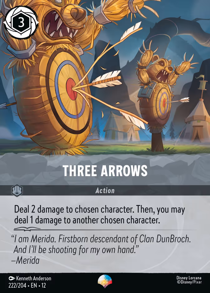 Three Arrows 12-222 Lorcana card