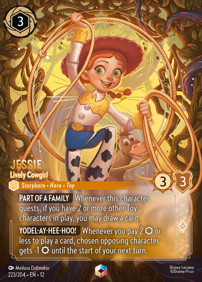 Jessie - Lively Cowgirl 12-223 Lorcana card