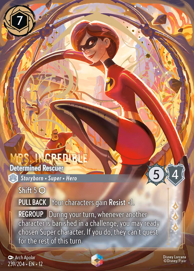 Mrs. Incredible - Determined Rescuer 12-239 Lorcana card