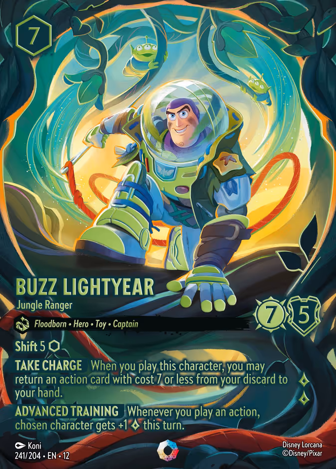 Buzz Lightyear - Jungle Ranger 12-241 Lorcana card