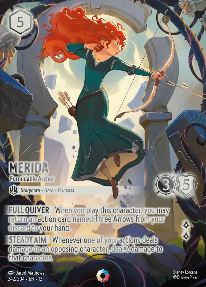 Merida - Formidable Archer 12-242 Lorcana card