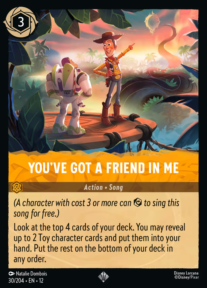 You've Got a Friend in Me 12-30 Lorcana card