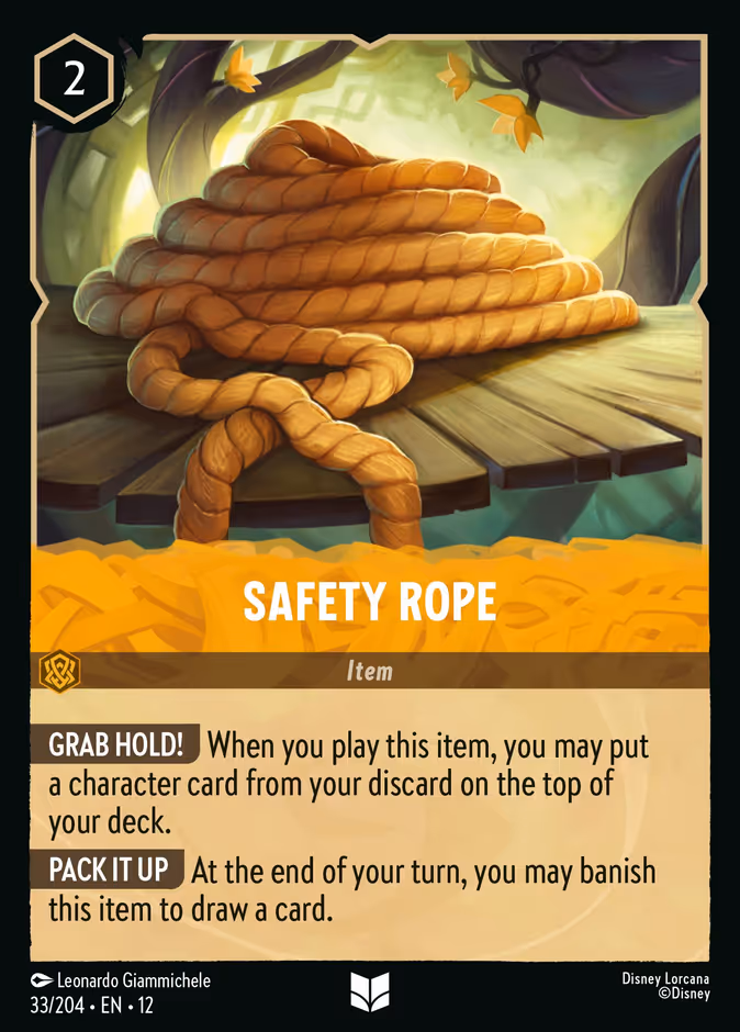Safety Rope 12-33 Lorcana card