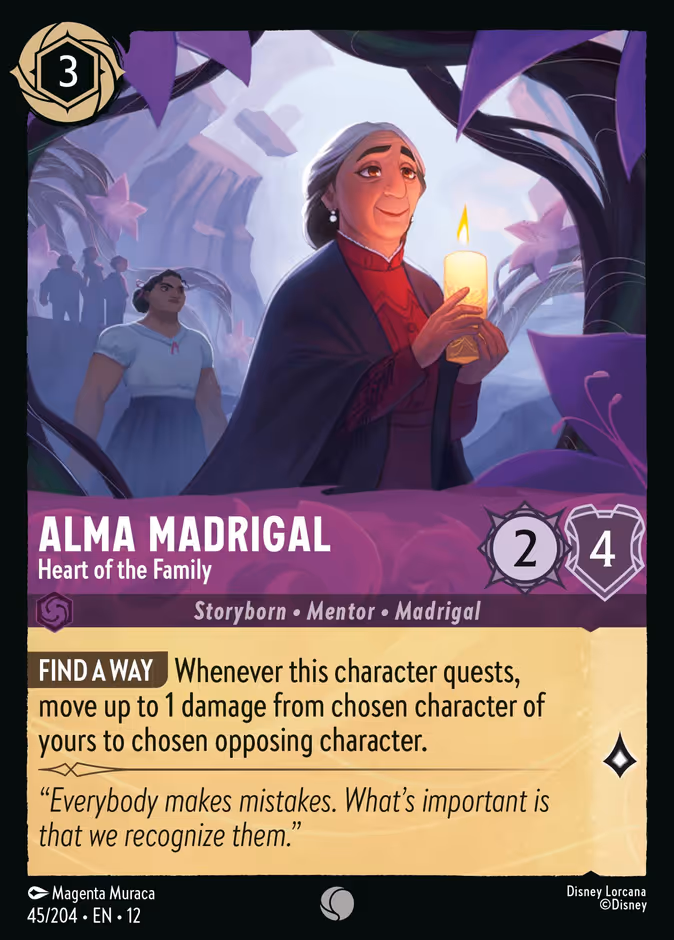 Alma Madrigal - Heart of the Family 12-45 Lorcana card