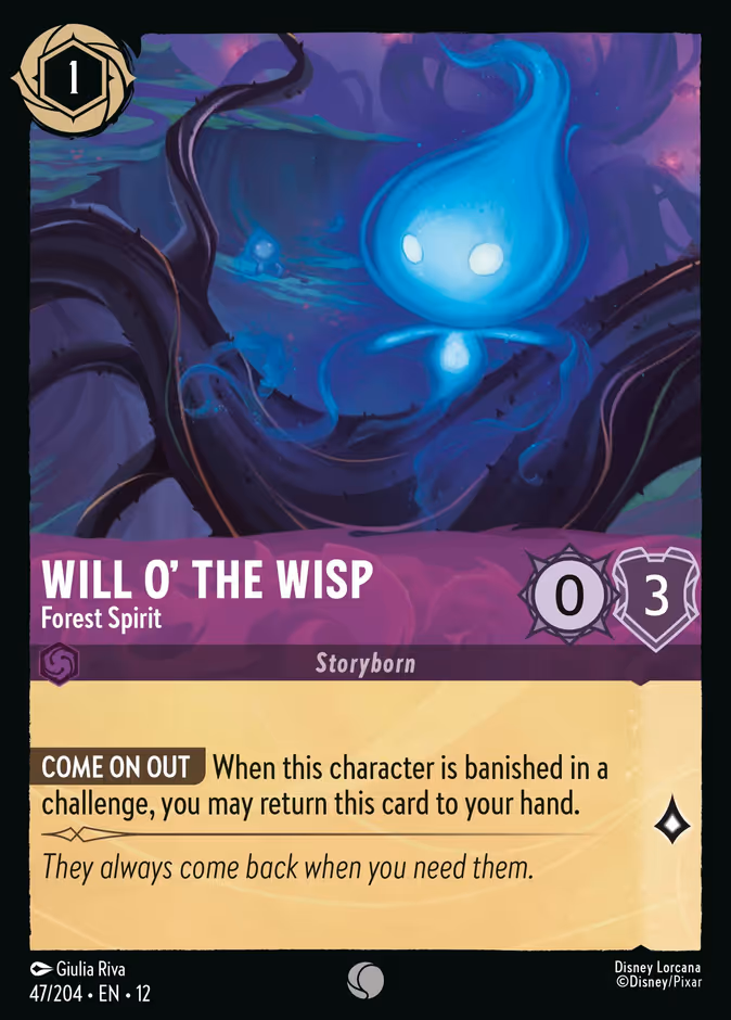 Will o' the Wisp - Forest Spirit 12-47 Lorcana card