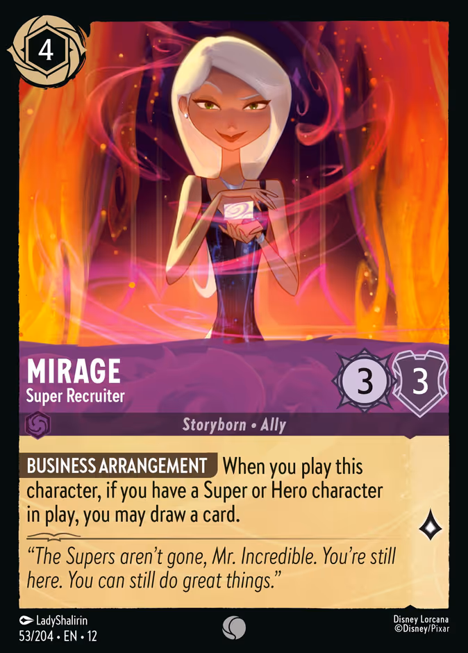 Mirage - Super Recruiter 12-53 Lorcana card