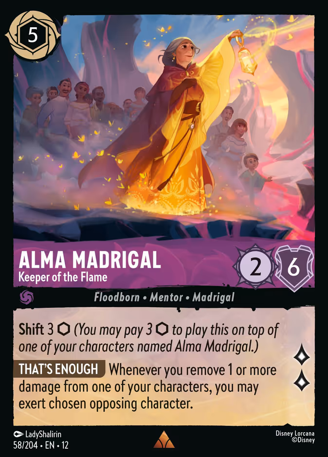 Alma Madrigal - Keeper of the Flame 12-58 Lorcana card