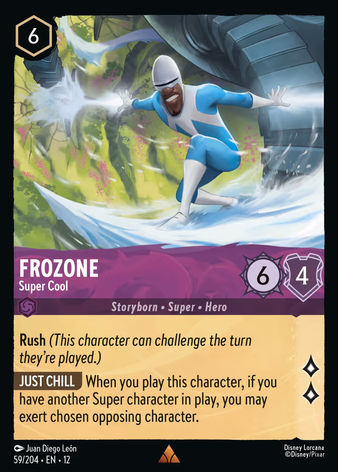 Frozone - Super Cool 12-59 Lorcana card