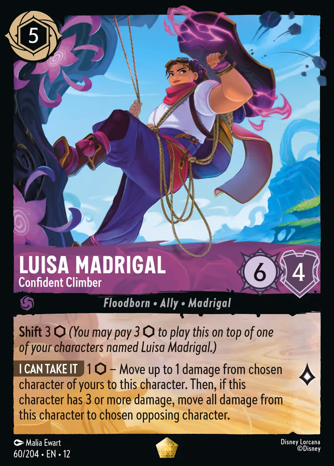 Luisa Madrigal - Confident Climber 12-60 Lorcana card