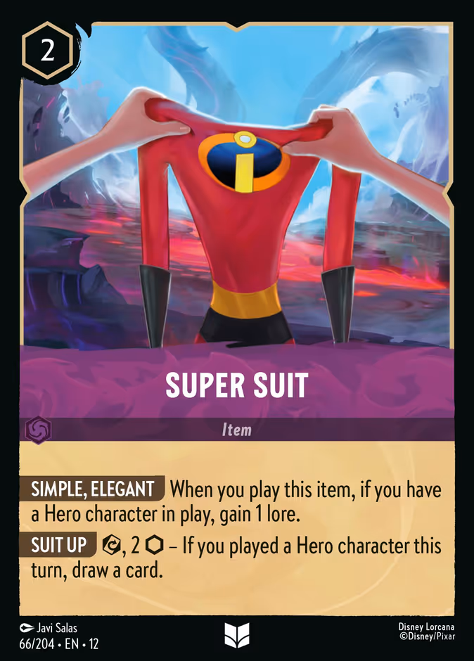 Super Suit 12-66 Lorcana card