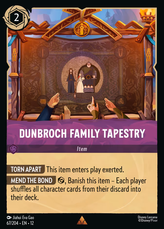 DunBroch Family Tapestry 12-67 Lorcana card