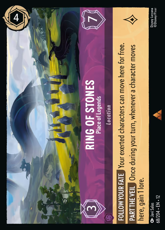 Ring of Stones - Place of Legends 12-68 Lorcana card