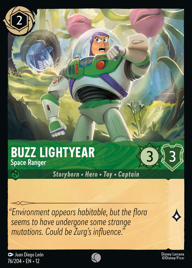 Buzz Lightyear - Space Ranger 12-76 Lorcana card