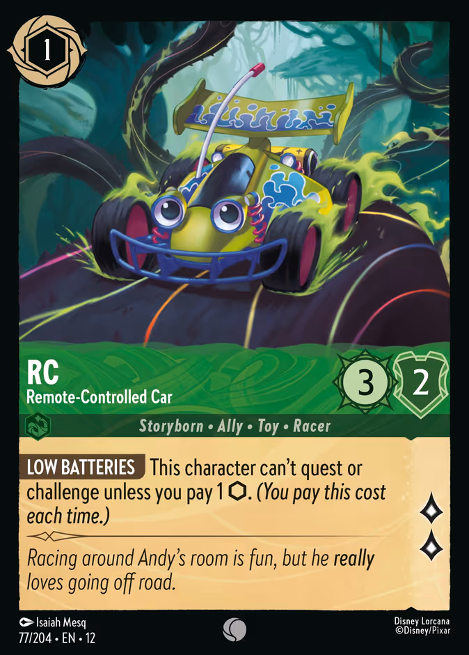 RC - Remote-Controlled Car 12-77 Lorcana card