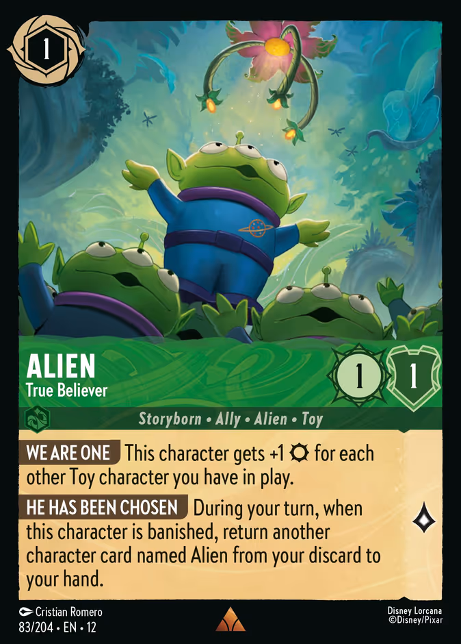 Alien - True Believer 12-83 Lorcana card