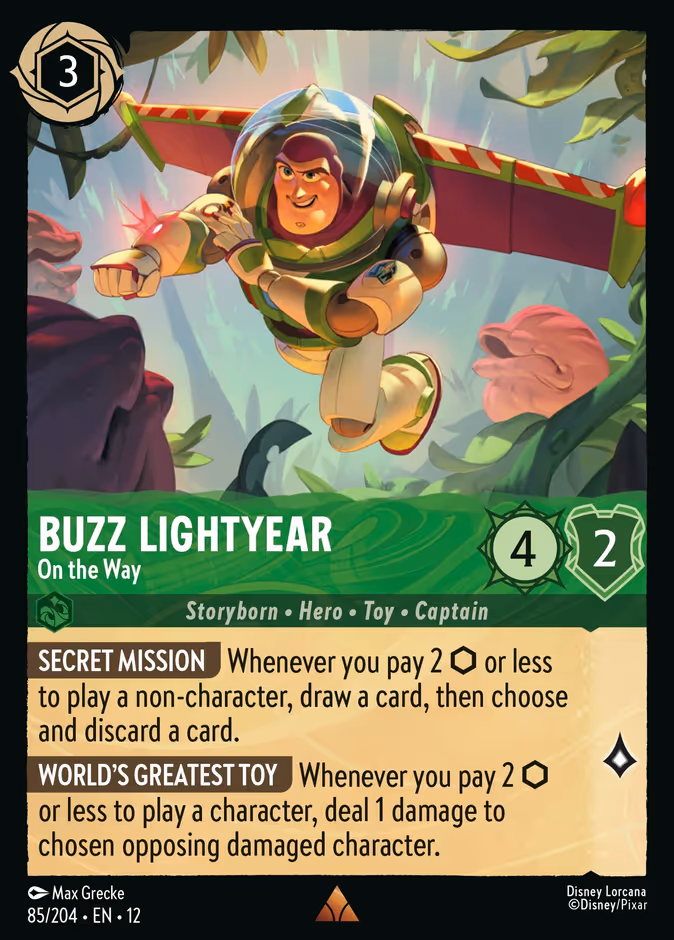 Buzz Lightyear - On the Way 12-85 Lorcana card