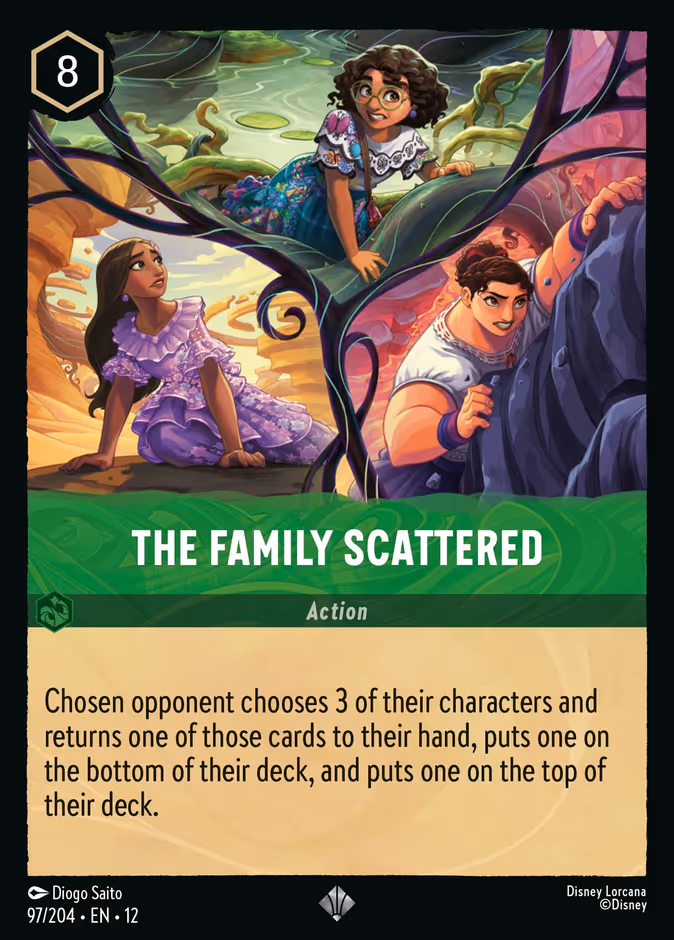 The Family Scattered 12-97 Lorcana card