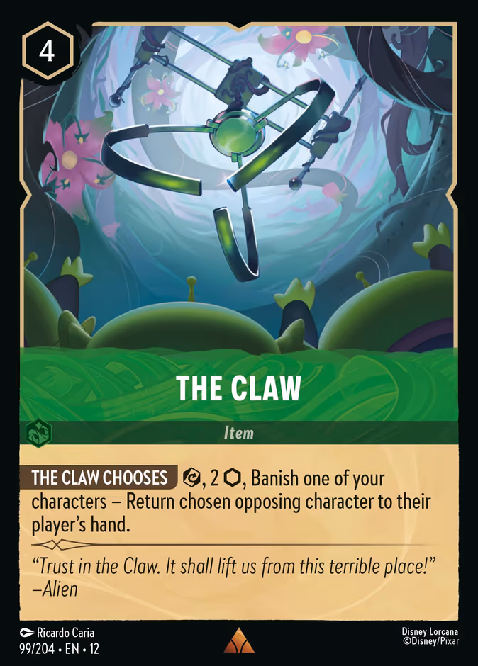 The Claw 12-99 Lorcana card