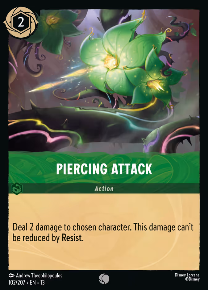 Piercing Attack 13-102 Lorcana card